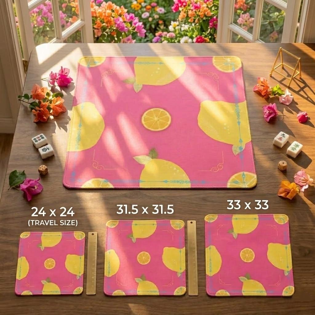 Lemon Orange Mahjong Mat