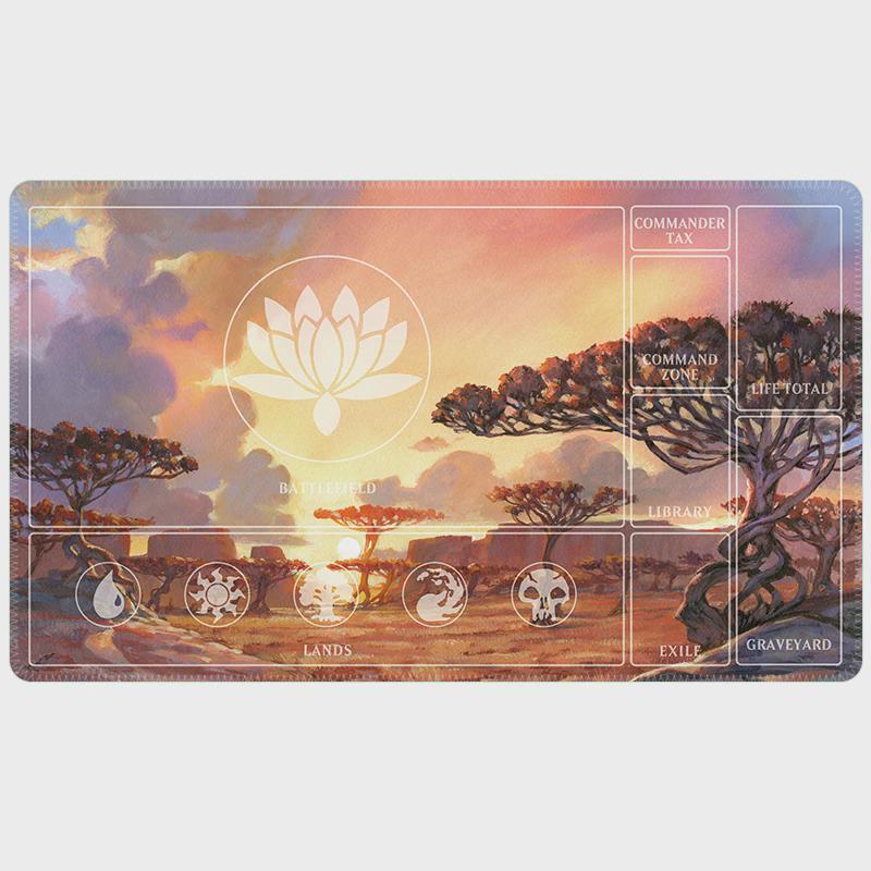 Lotus Flower Savanna MTG Playmat II