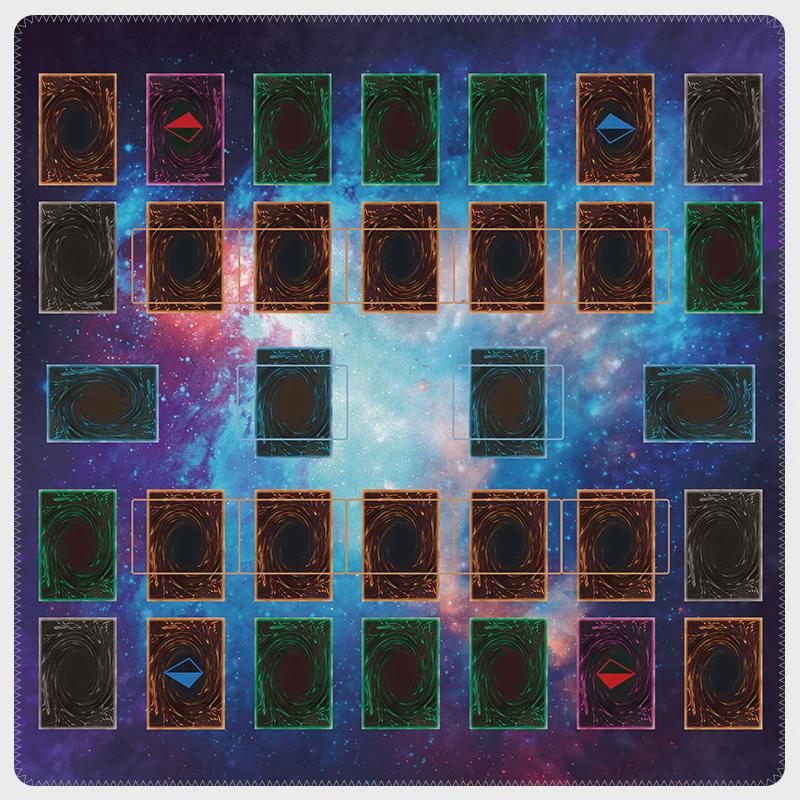Two Player Yu-Gi-Oh! Playmat | 2 Player YGO Battle Mat | Double Duel Layout | 24 x 24"