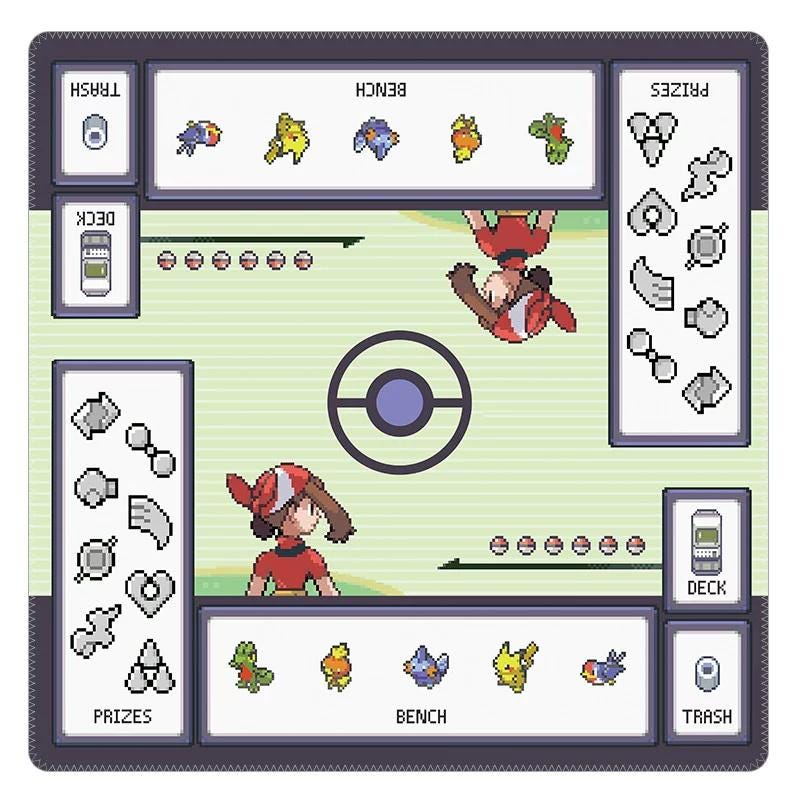 Pixel Pokemon Playmat Two Player