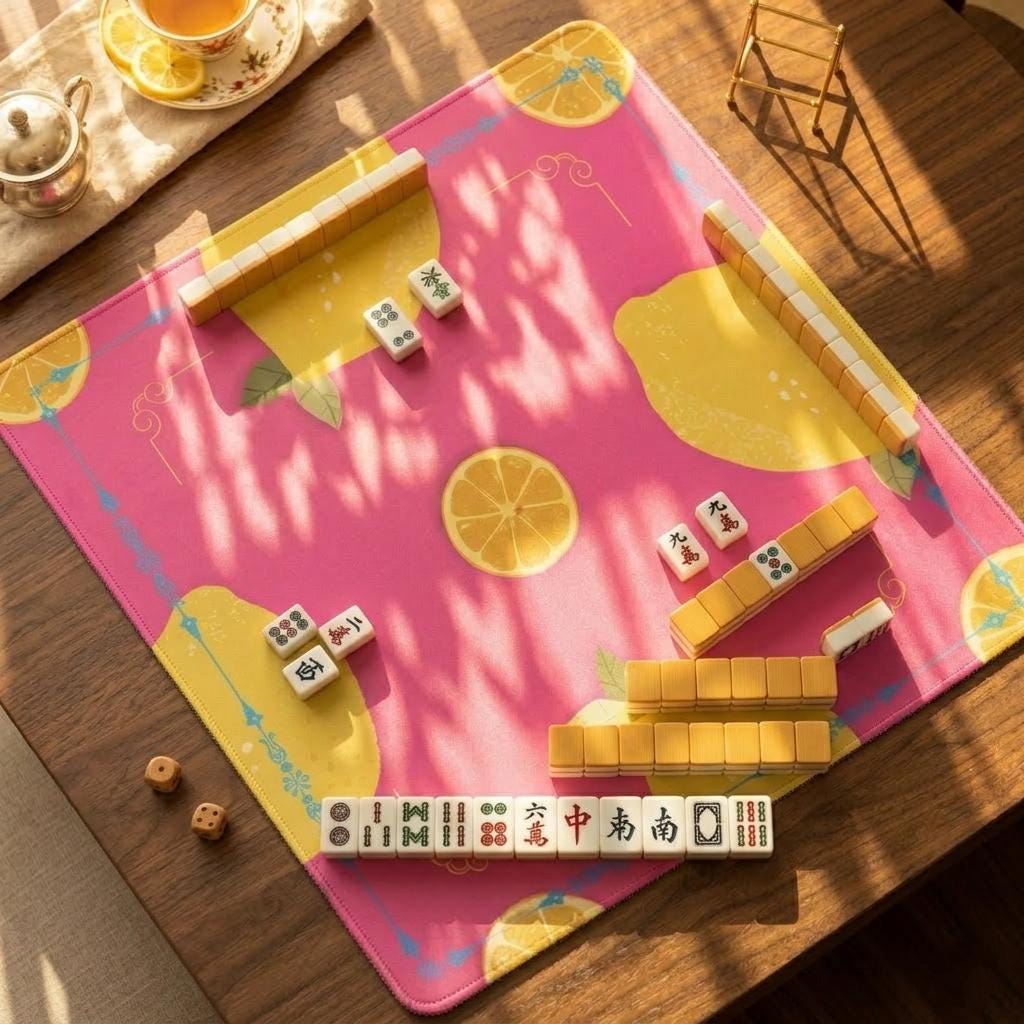 Lemon Orange Mahjong Mat