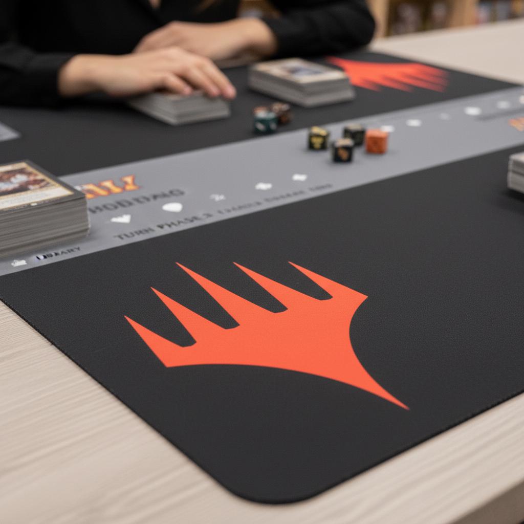 Magic The Gathering 2 Player Playmat - MTG Battle Mat with Zones & Turn Tracker - Professional TCG Tabletop Gaming Mat 24 x 24"