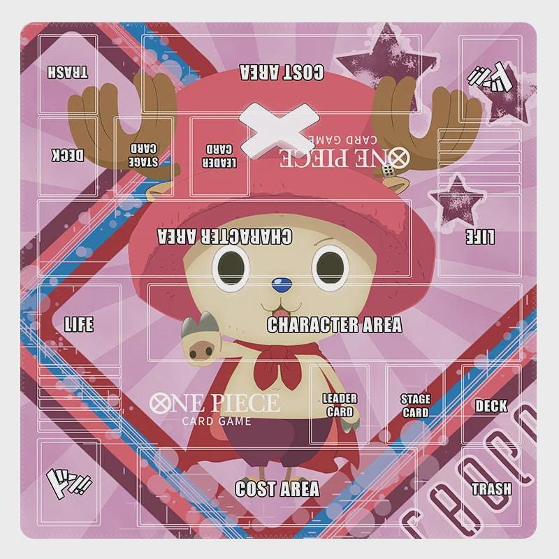 Tony Tony Chopper One Piece Two Player Playmat | 2 Player OPCG Battle Mat | Duo Layout Mat | 24 x 24"