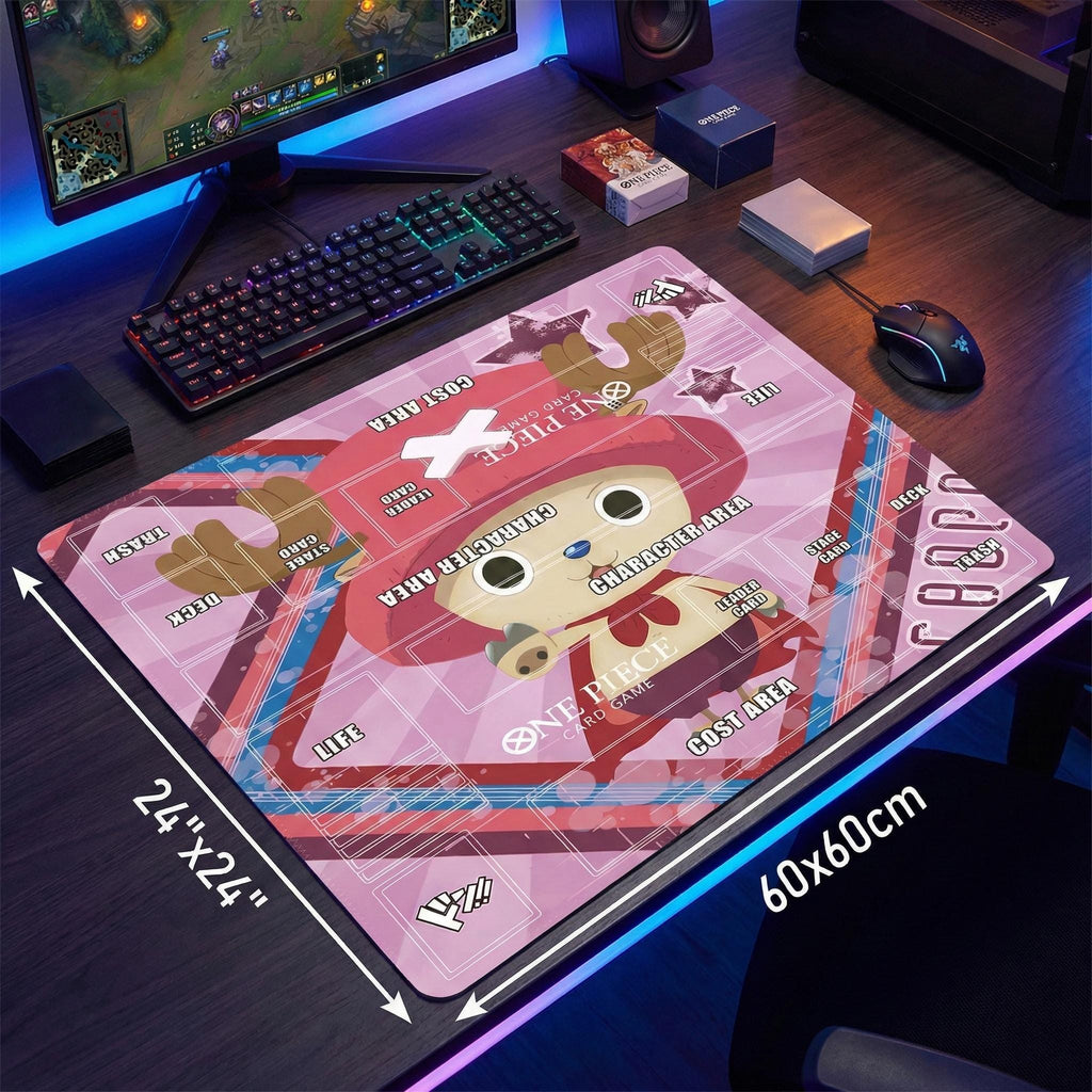 Tony Tony Chopper One Piece Two Player Playmat | 2 Player OPCG Battle Mat | Duo Layout Mat | 24 x 24"