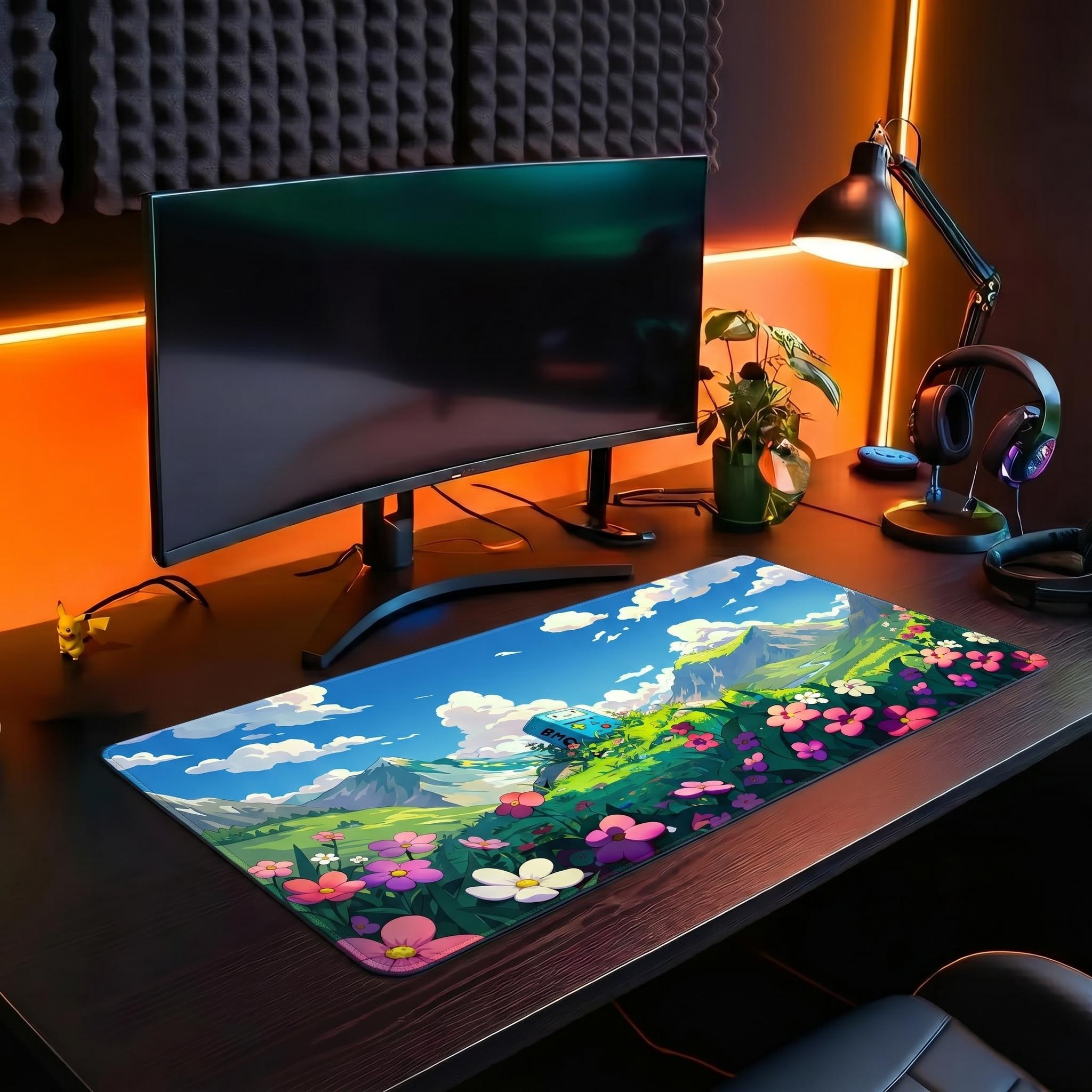 Adventure Time BMO Gaming Desk Mat | Available in Multiple Sizes