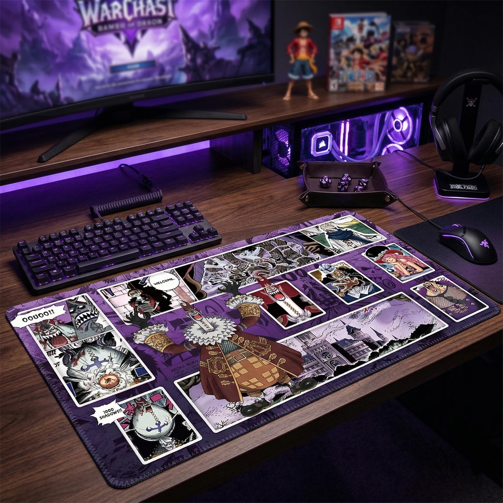 Gecko Moria & Thriller Bark Crew One Piece Playmat