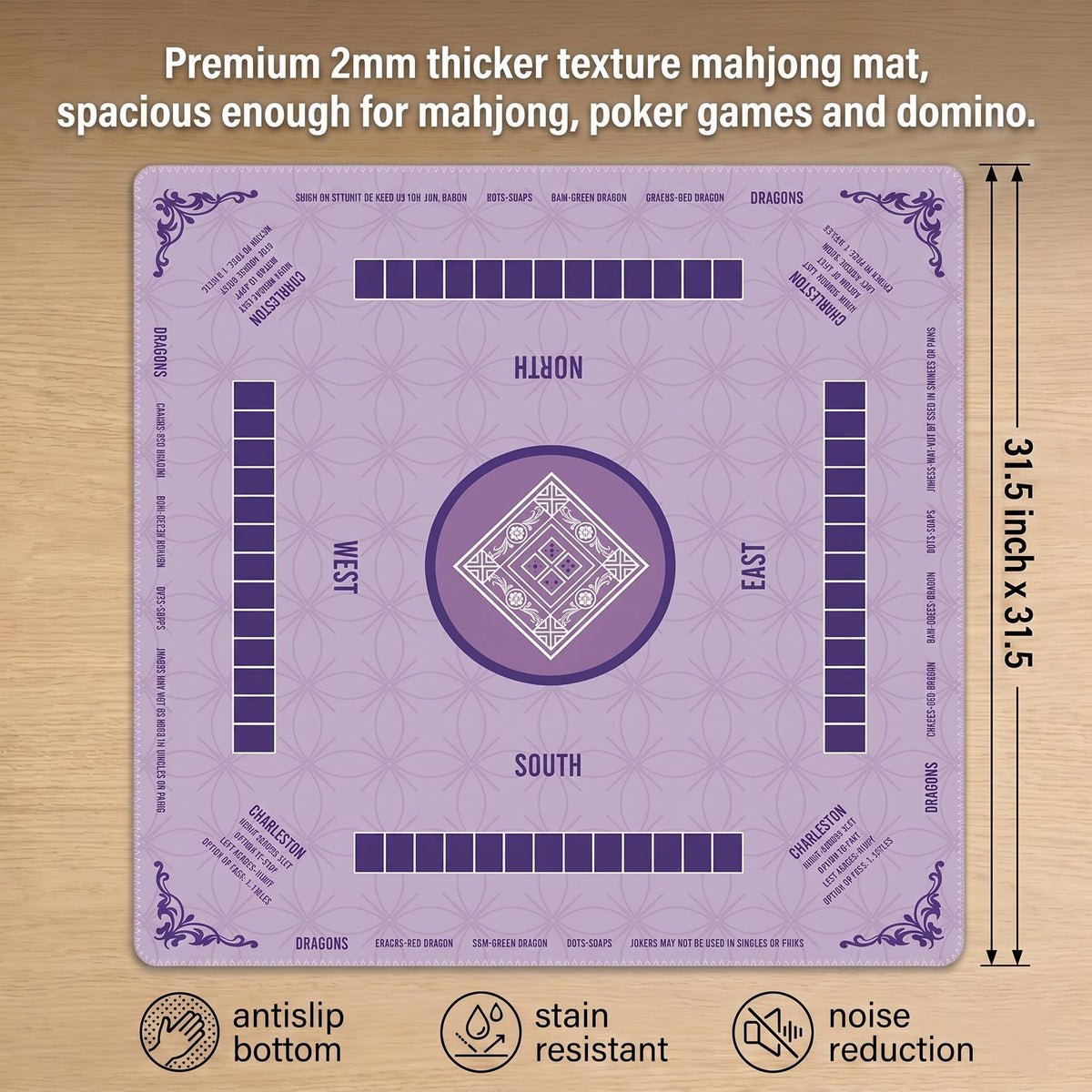 Lavender Mahjong Mat