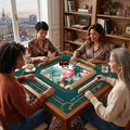 Tropical Botanical Flamingo Mahjong Mat