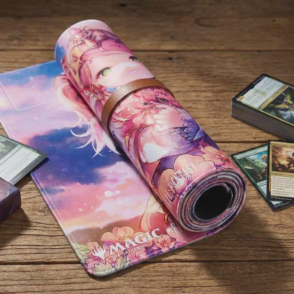 Final Fantasy MTG Playmat "Nanamo Ul Namo" | MTG Commander Mat with Zones | Anime Desk Mat for Magic: The Gathering & TCG | 24x14 inches
