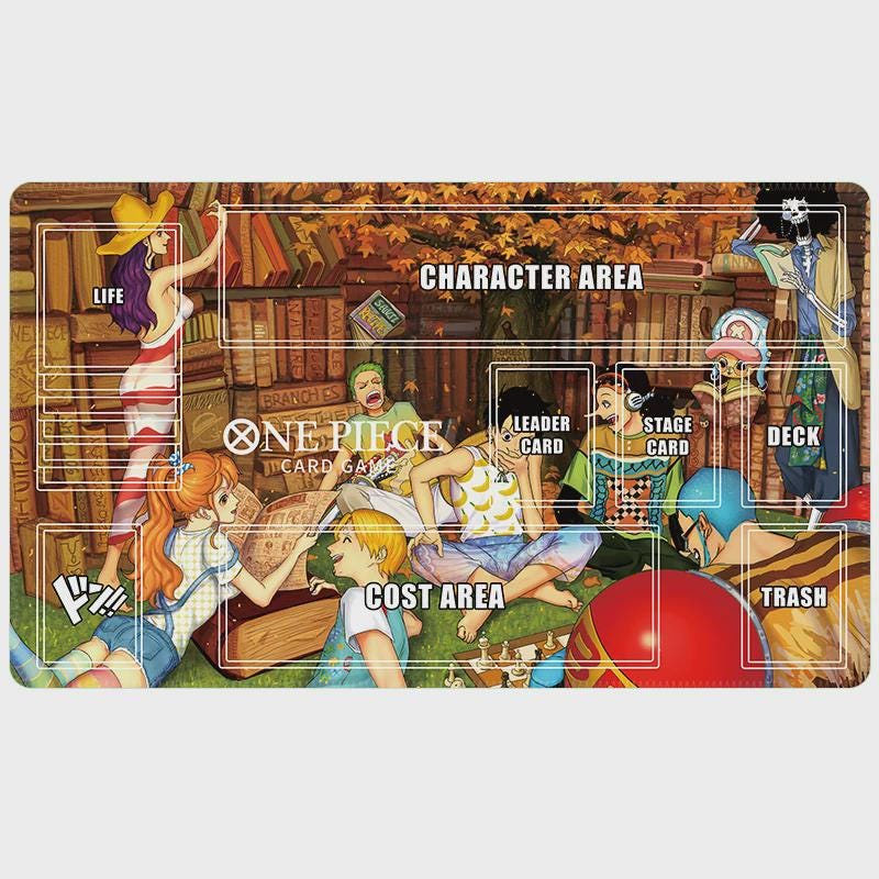 Straw Hat Crew Library One Piece Playmat