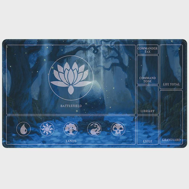 Blue Forrest MTG Commander Playmat