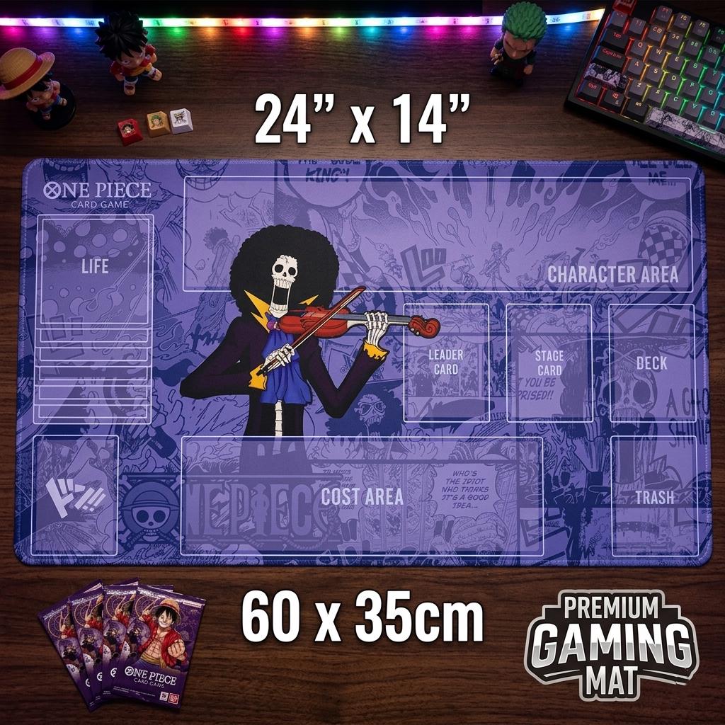 Brook Skeleton Musician One Piece Playmat