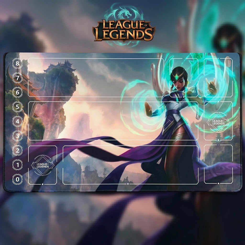 Karma League of Legends Riftbound Playmat | TCG Desk Mat | LOL Desk Mat | 24" x 14" inches