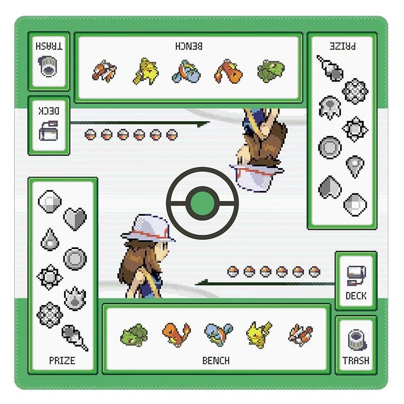 Pixel Pokemon Playmat Two Player