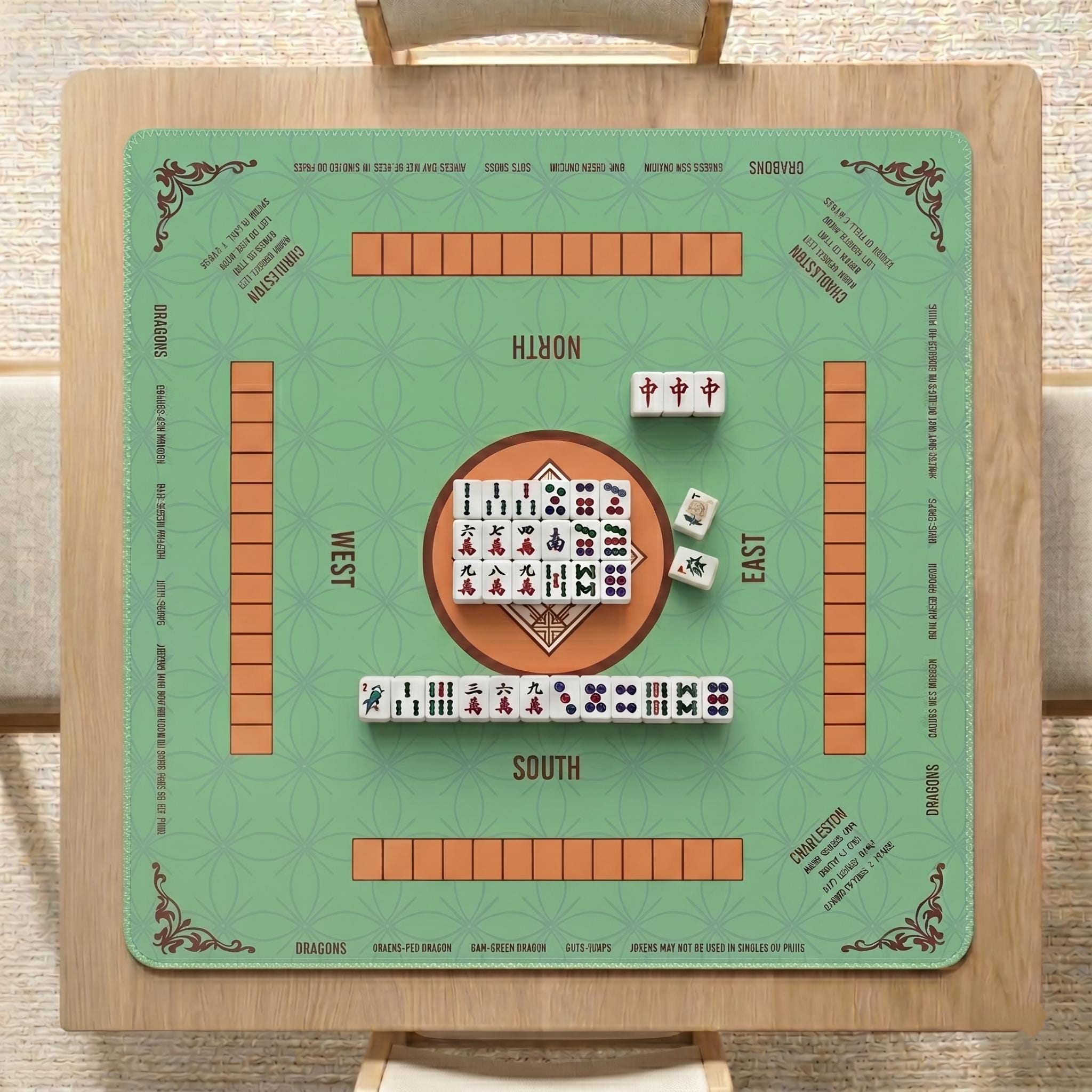 Mint Green Mahjong Mat
