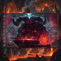 Ornn Arcana Riftbound LOL Playmat - League of Legends Inspired Trading Card Game - 24" x 14" inches (600 x 350 x 2 mm) Stitched Edges