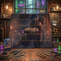 Jinx Riftbound Playmat Two Players - League of Legends Trading Card Game - Duo Zones Battlefield 24" x 24" inches (60x60 cm)