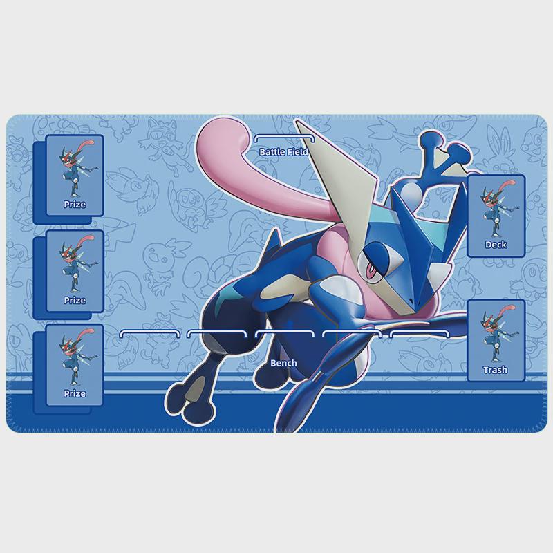Pokemon Playmat | Pikachu Snorlax Mew Gengar Pokemon TCG Mat | 24" x 14" inch