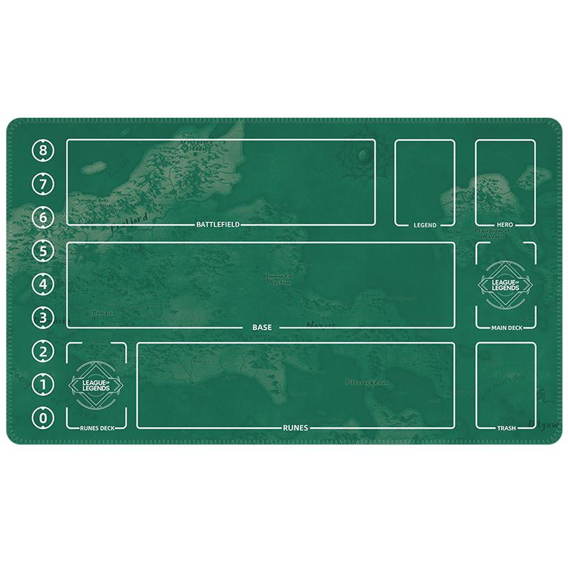 League of Legends Playmat – Riftbound Battlefield TCG Gaming Mat 24x14"