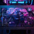 Jinx Arcana Riftbound LOL Playmat - League of Legends Inspired Trading Card Game - 24" x 14" inches (600 x 350 x 2 mm) Stitched Edges