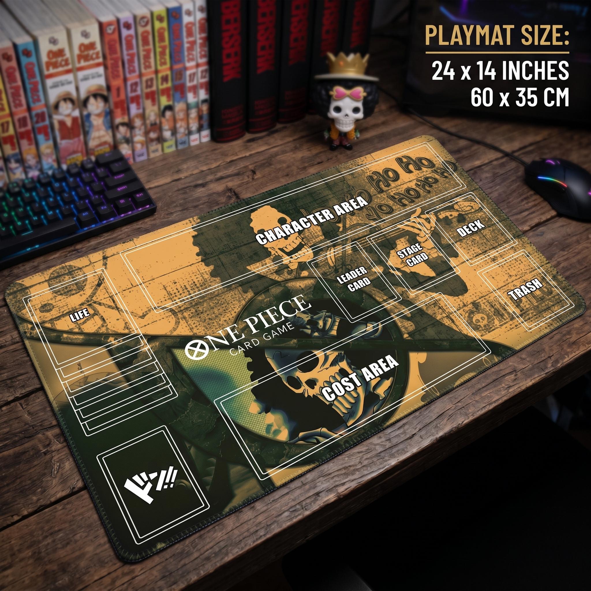 Brook Soul King One Piece Playmat