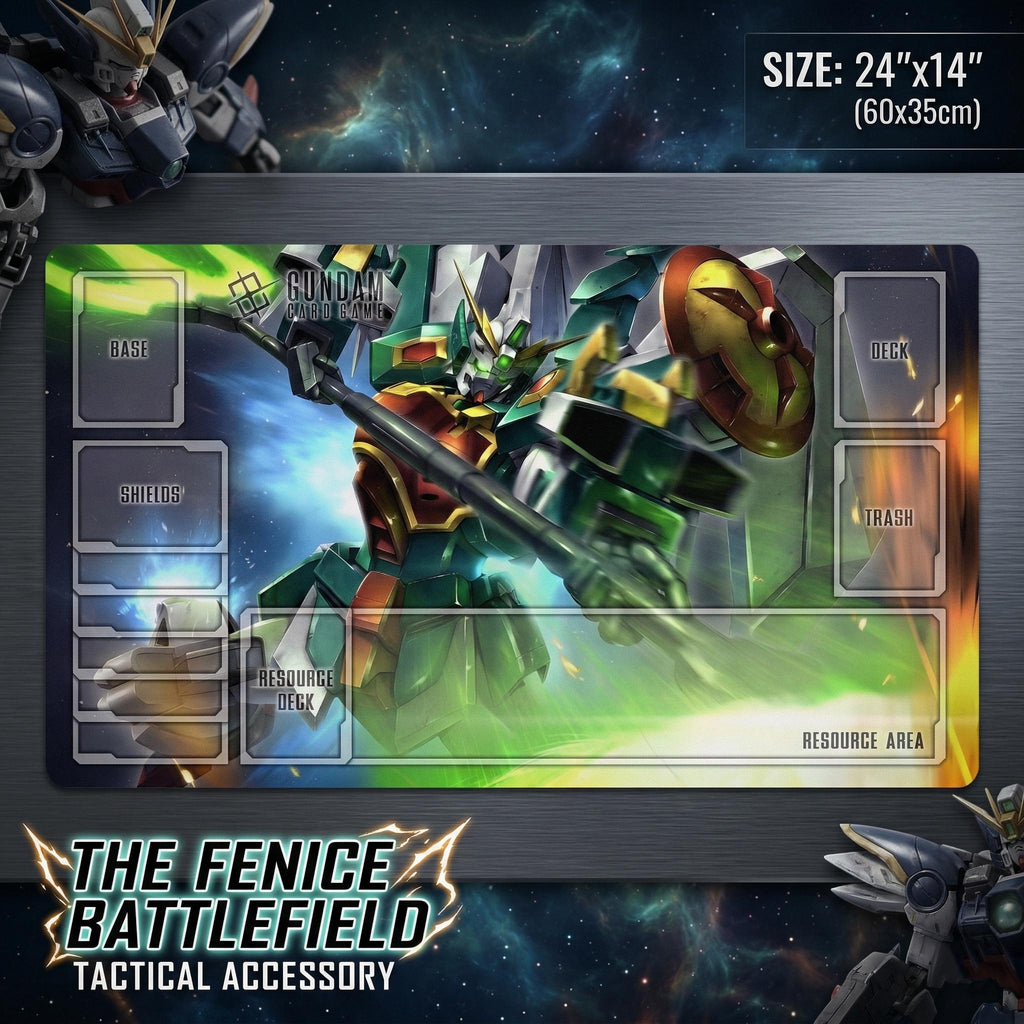 Gundam TCG Playmat | Gundam Card Game Desk Mat | Anime Gaming Accessory | 24x14 TCG Mat with Zones | Gift for Gundam Fans