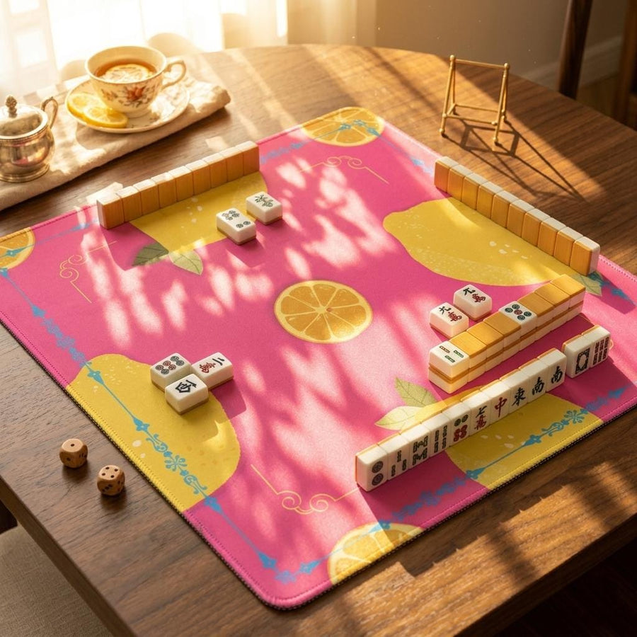 Lemon Orange Mahjong Mat