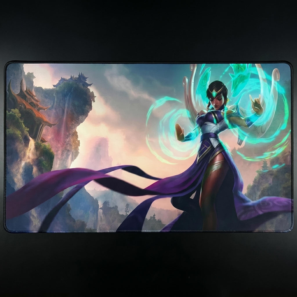 Karma League of Legends Riftbound Playmat | TCG Desk Mat | LOL Desk Mat | 24" x 14" inches