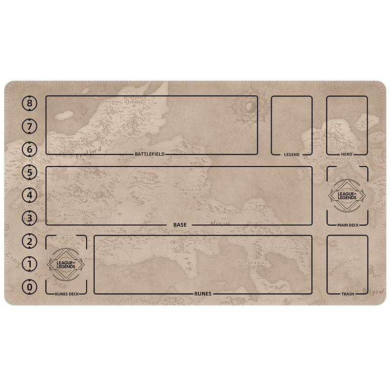 League of Legends Playmat – Riftbound Battlefield TCG Gaming Mat 24x14"