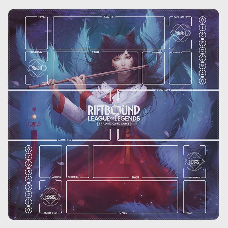 Ahri Riftbound Spielmatte für zwei Spieler IV