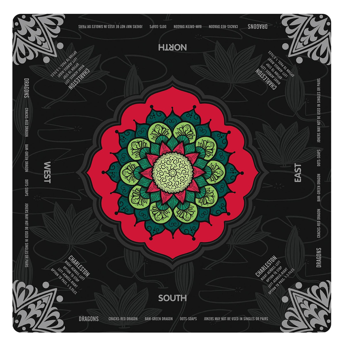 Lotus Flower Mandala Mahjong Mat IV