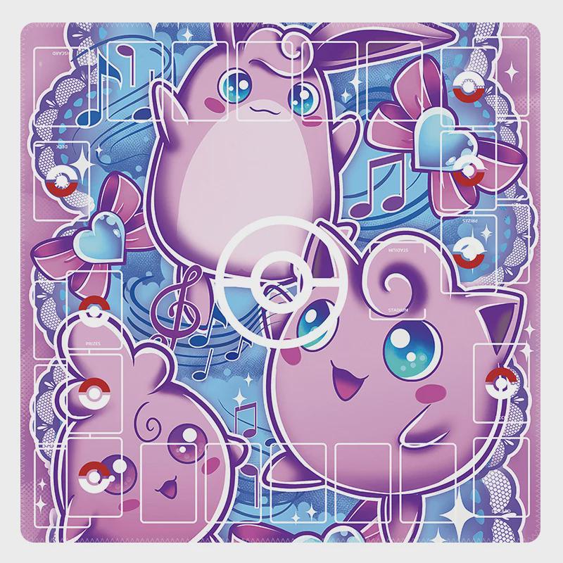 Duo Pokemon Playmat | 2 Player TCG Battle Mat | Double Field Resource & Battle Zones | Two-Player Layout | 24 x 24 inches