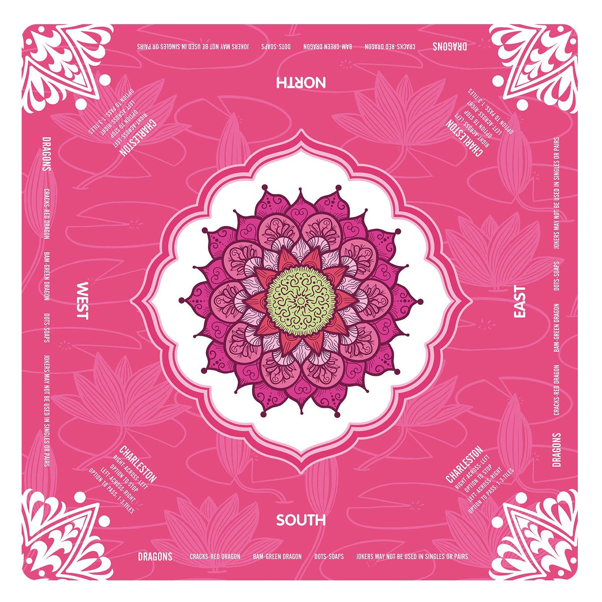 Lotus Flower Mandala Mahjong Mat IV