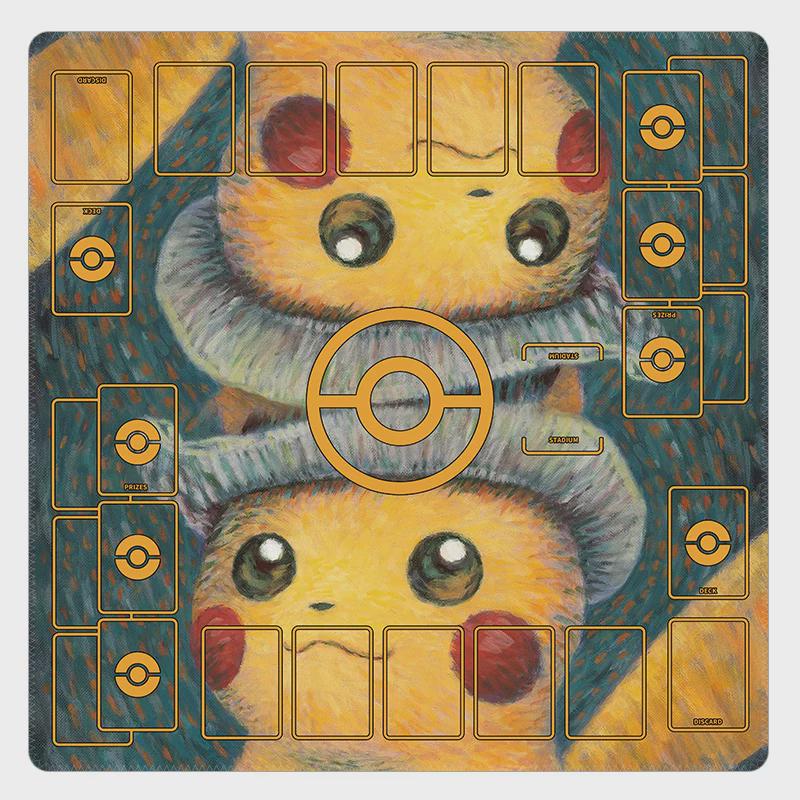 Pikachu Oil Painting Style Pokemon Playmat