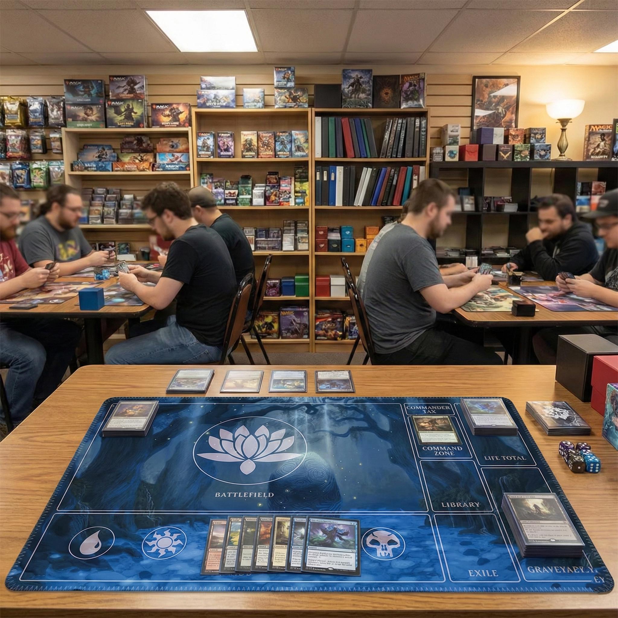 Blue Forrest MTG Commander Playmat