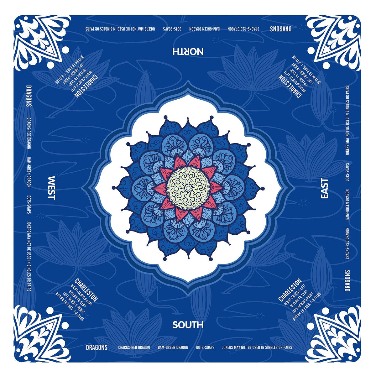 Lotus Flower Mandala Mahjong Mat III