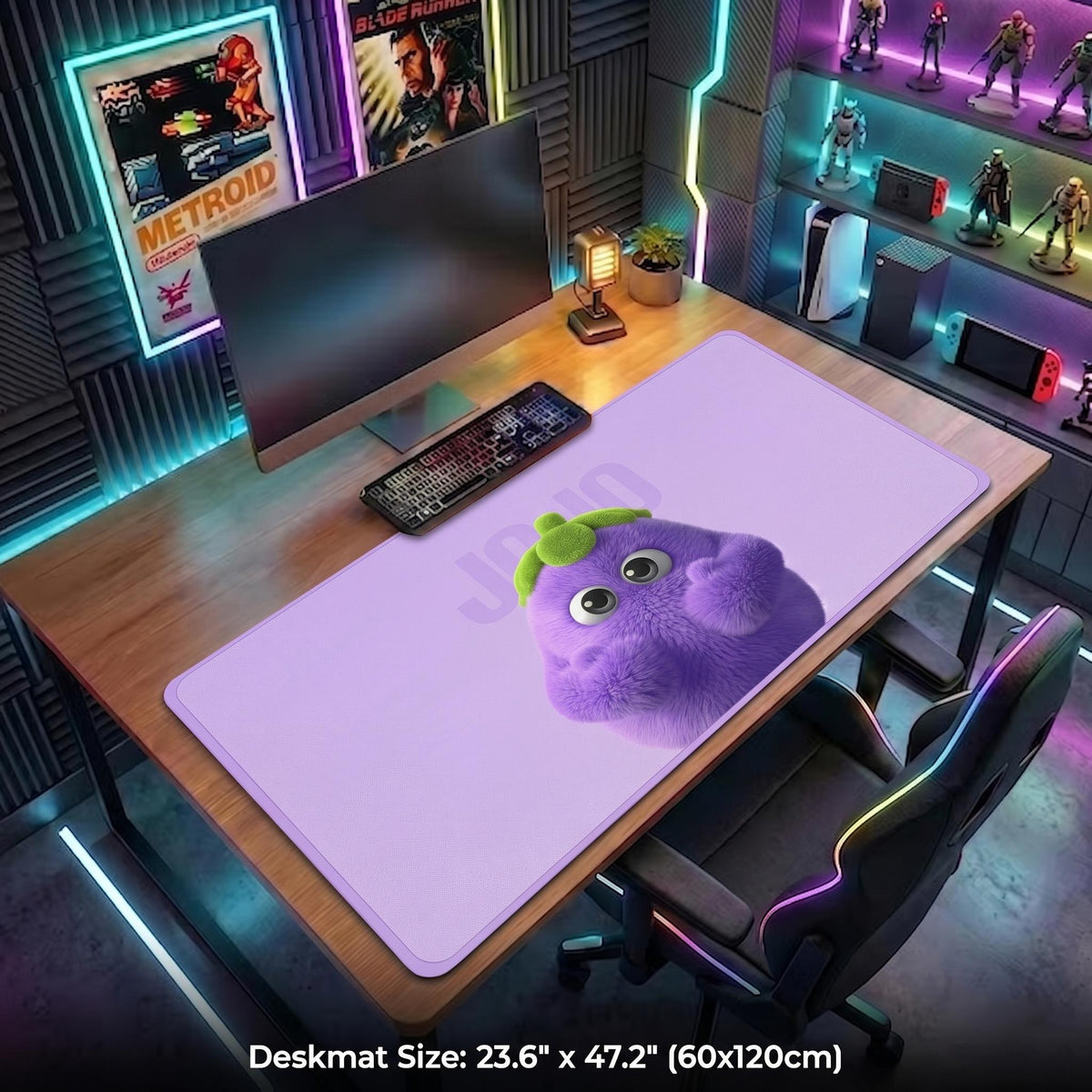 Purple JoJo Gaming Desk Mat
