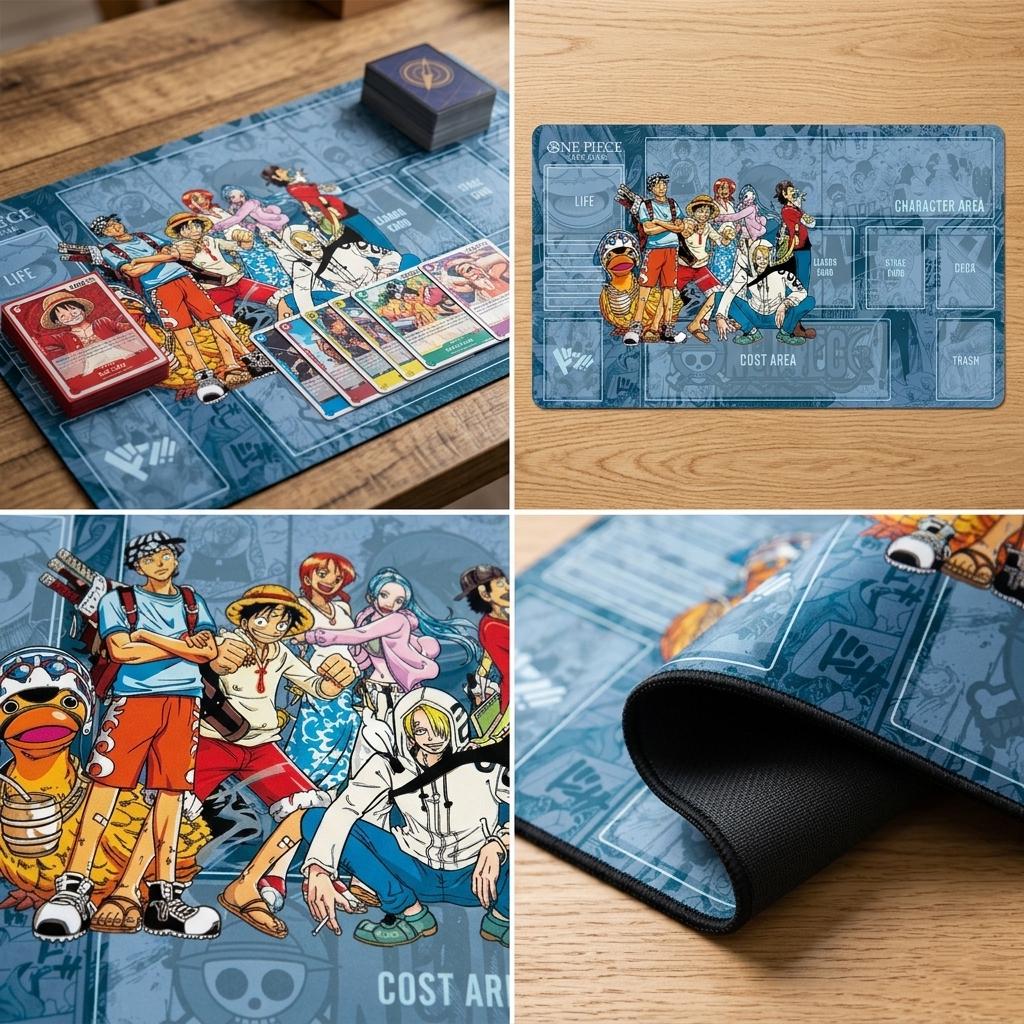 Straw Hat Crew Luffy Zoro Sanji Playmat