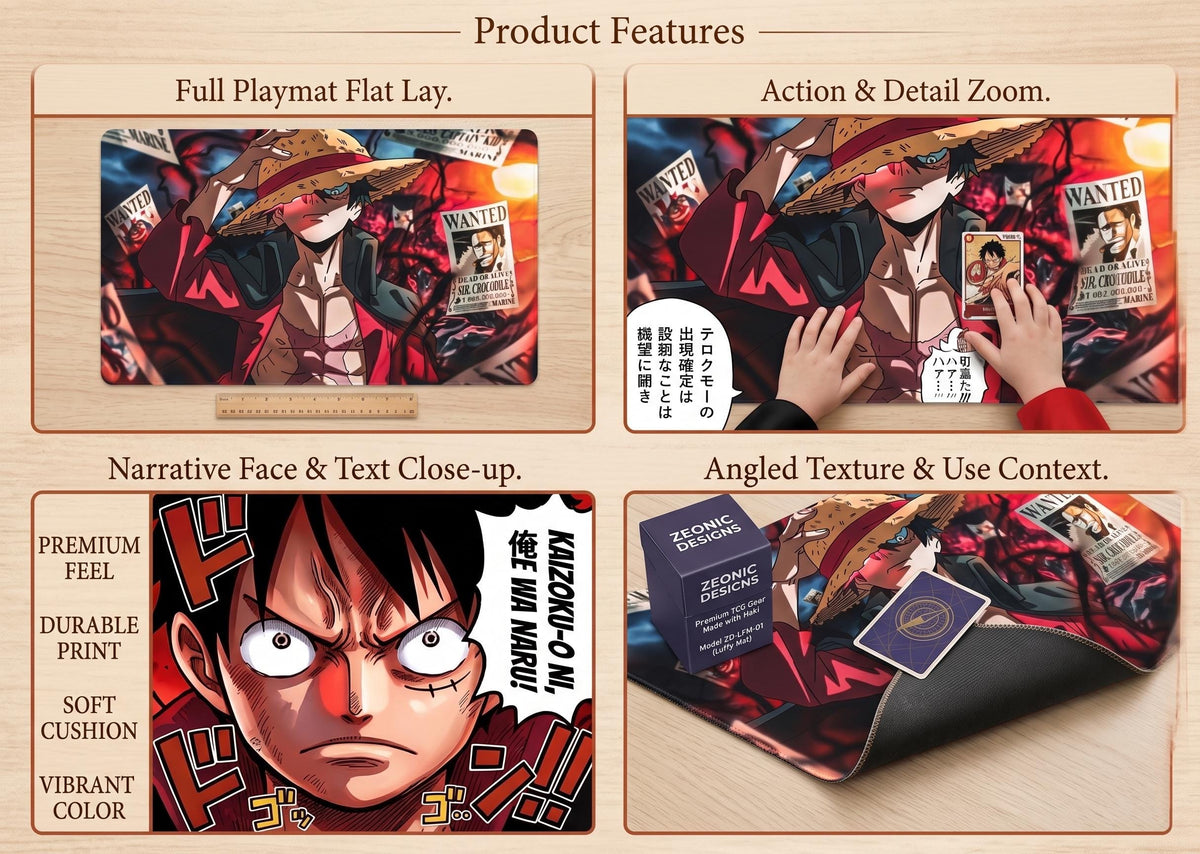 Monkey D. Luffy Manga Panel One Piece Playmat