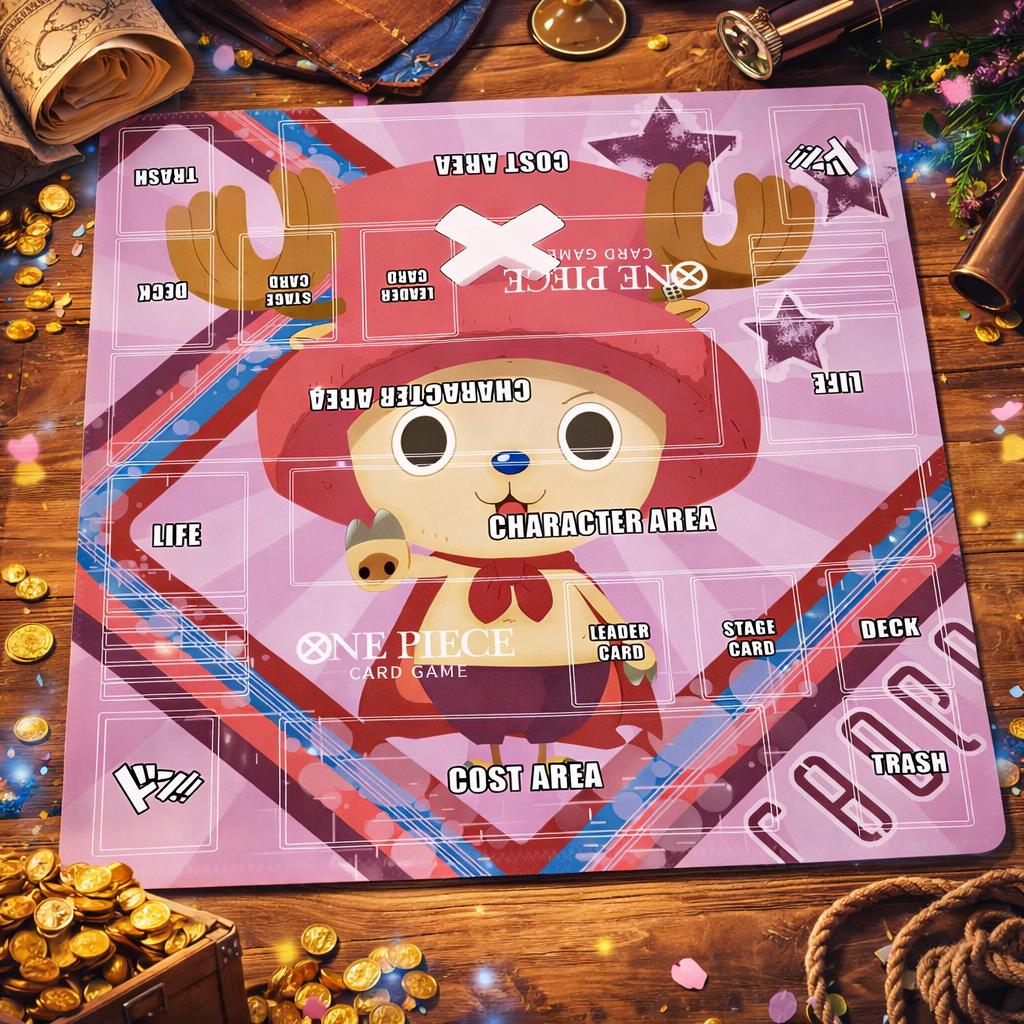 Tony Tony Chopper One Piece Two Player Playmat | 2 Player OPCG Battle Mat | Duo Layout Mat | 24 x 24"