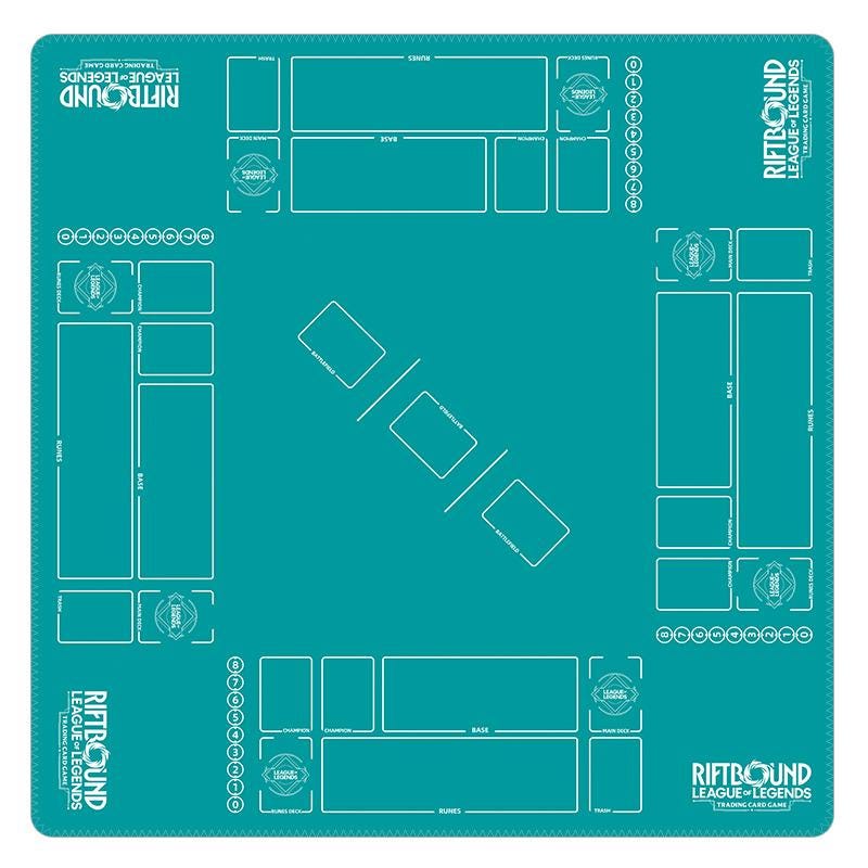 2v2 Four Player Riftbound LOL Playmat