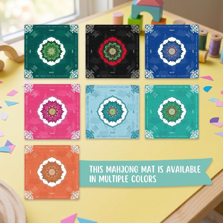 Lotus Flower Mandala Mahjong Mat IV