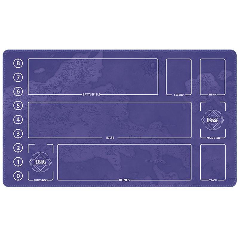 League of Legends Playmat – Riftbound Battlefield TCG Gaming Mat 24x14"