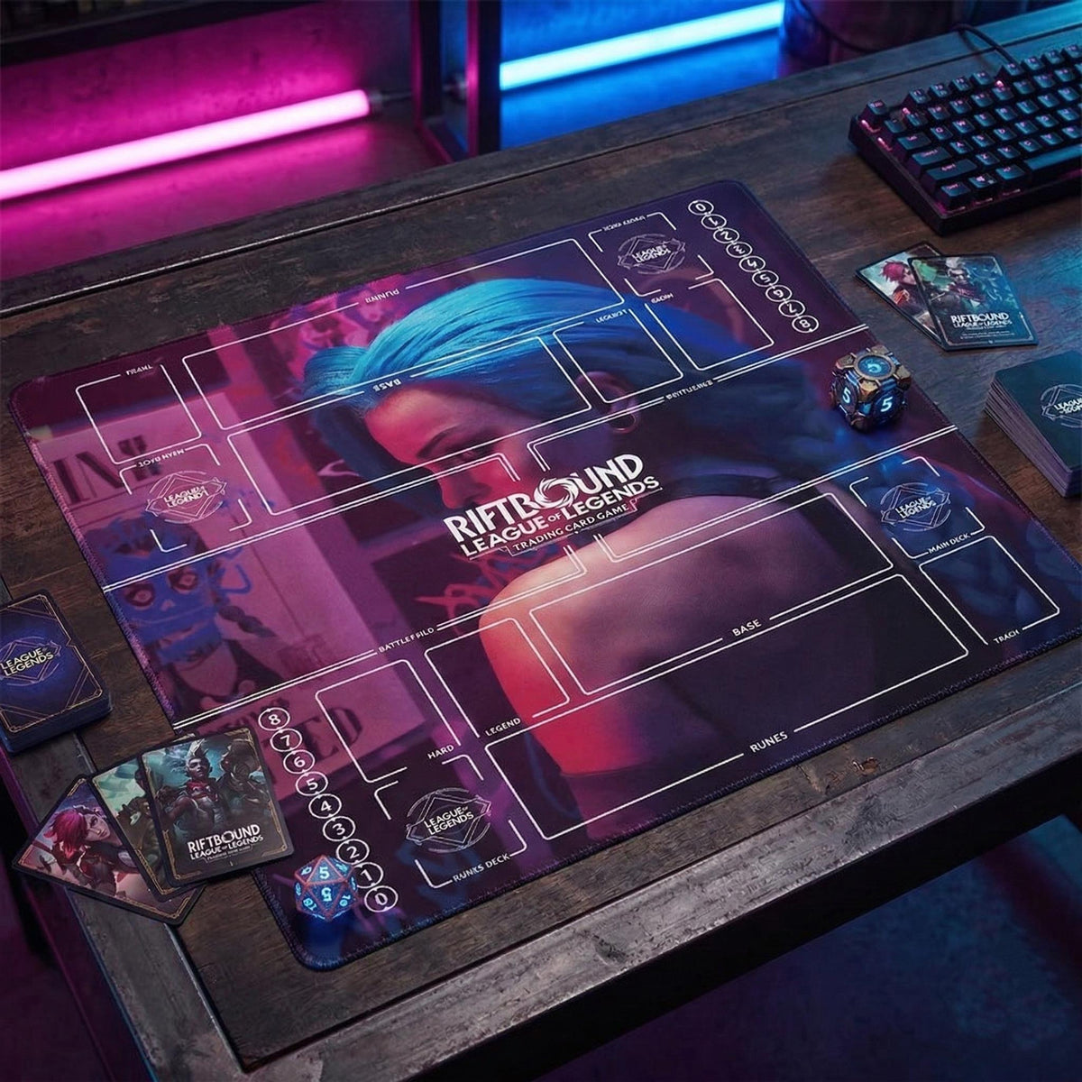 Jinx Riftbound Zwei-Spieler-Spielmatte II