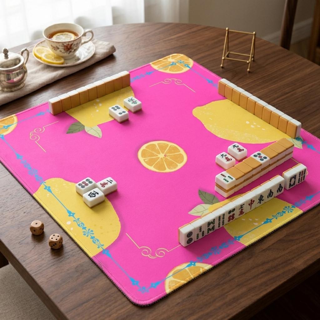 Lemon Orange Mahjong Mat