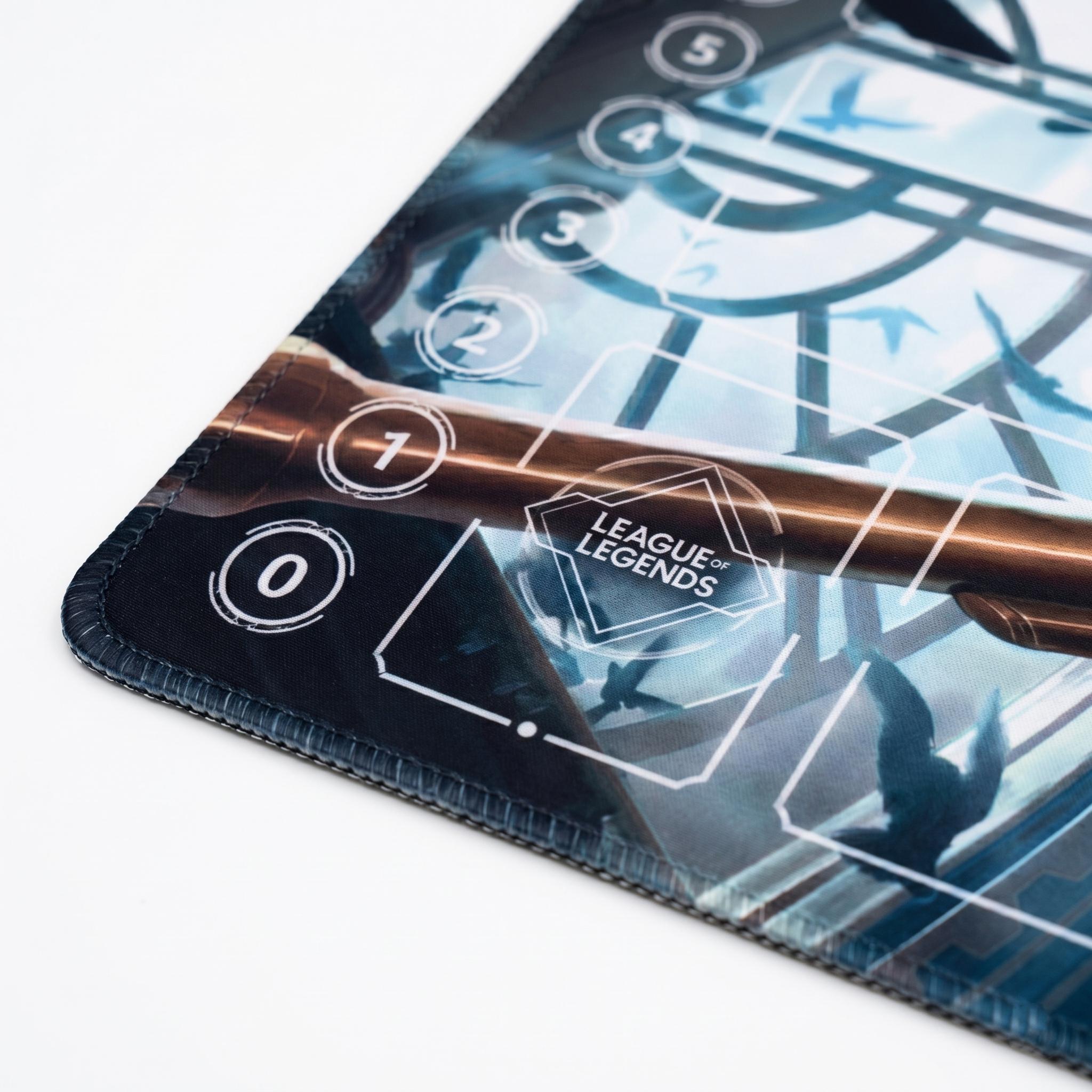 Caitlyn League of Legends Riftbound Playmat | 24" x 14" inches Stitched Edges | Caitlyn Desk Mat