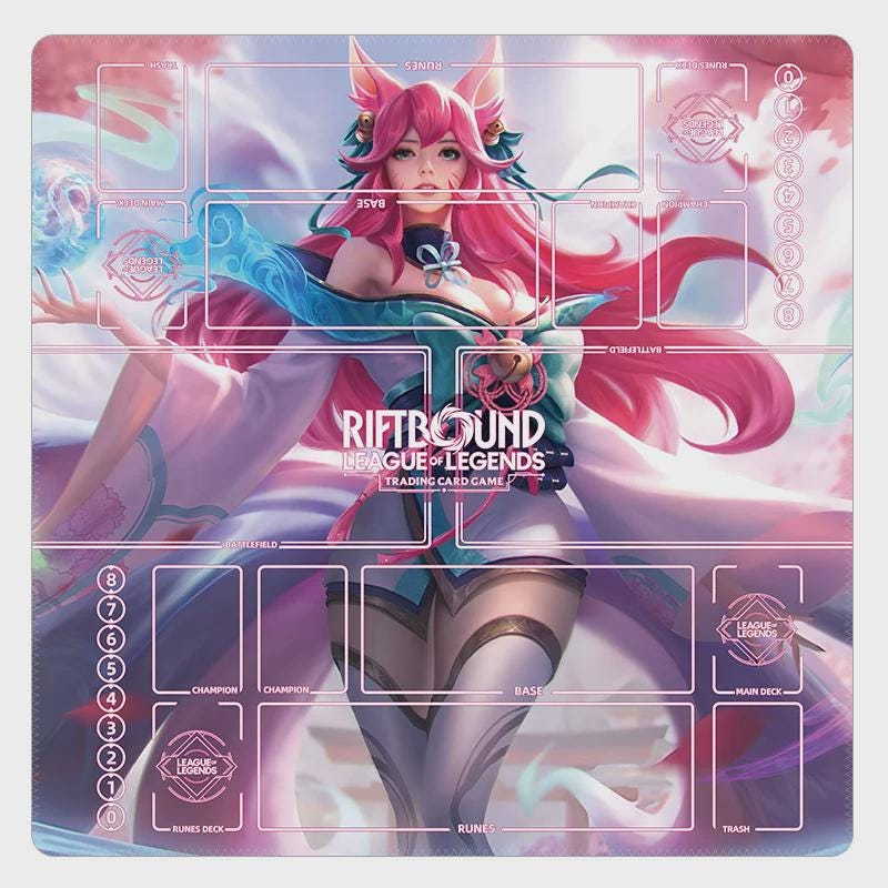 Ahri Riftbound Two-Player Duo Playmat