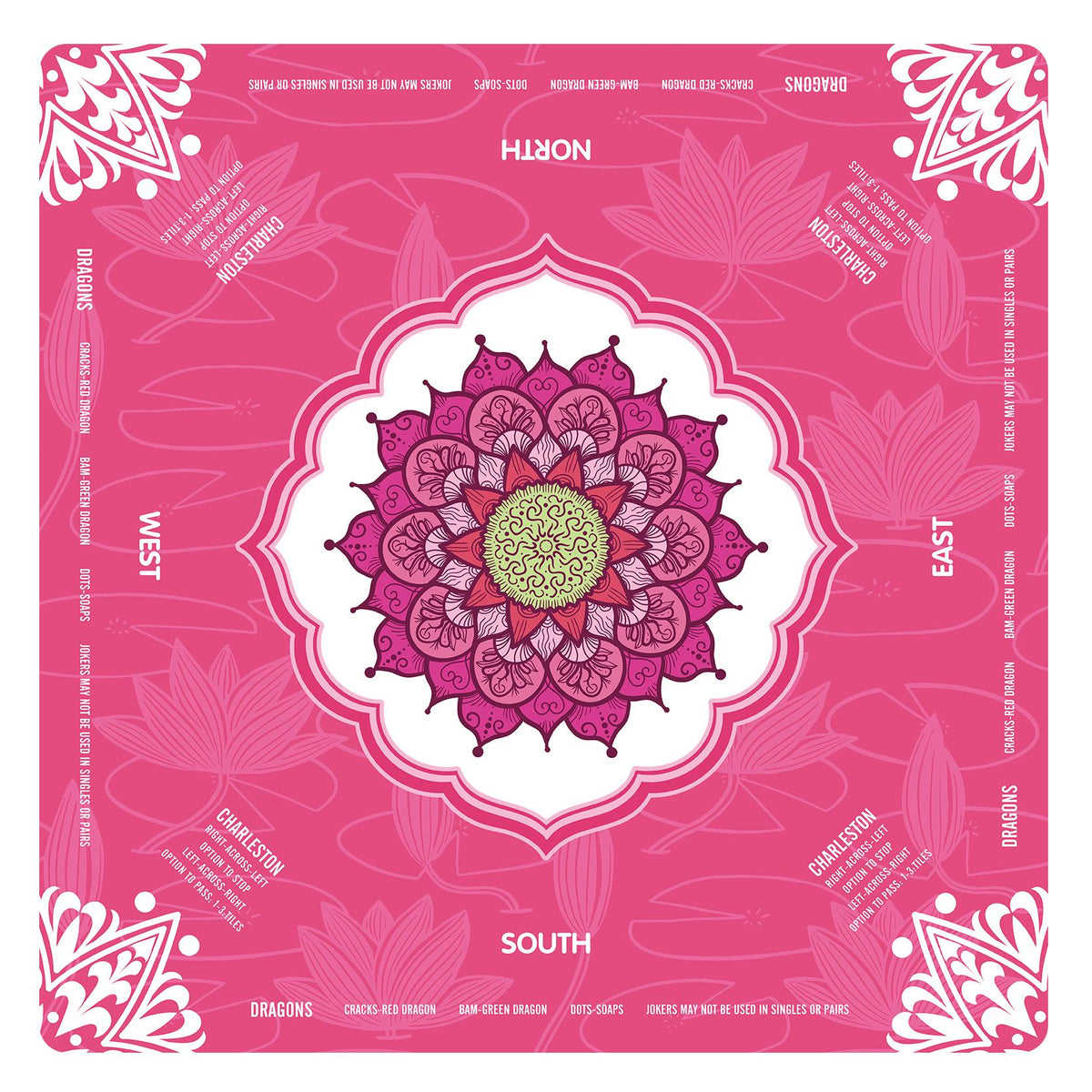 Lotus Flower Mandala Mahjong Mat III