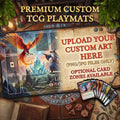 Custom TCG Playmat 24"X14" | Personalized Play Mat | Custom Board Game Mat With Zones | Trading Card Games | Print Your Own Playmat