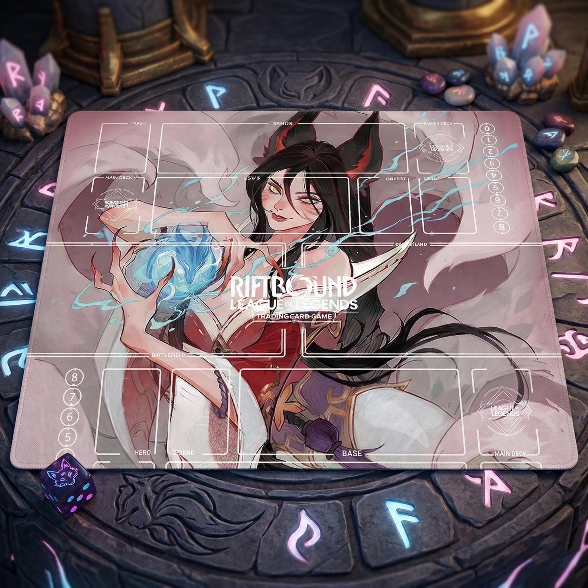 Ahri Riftbound Playmat Two Players